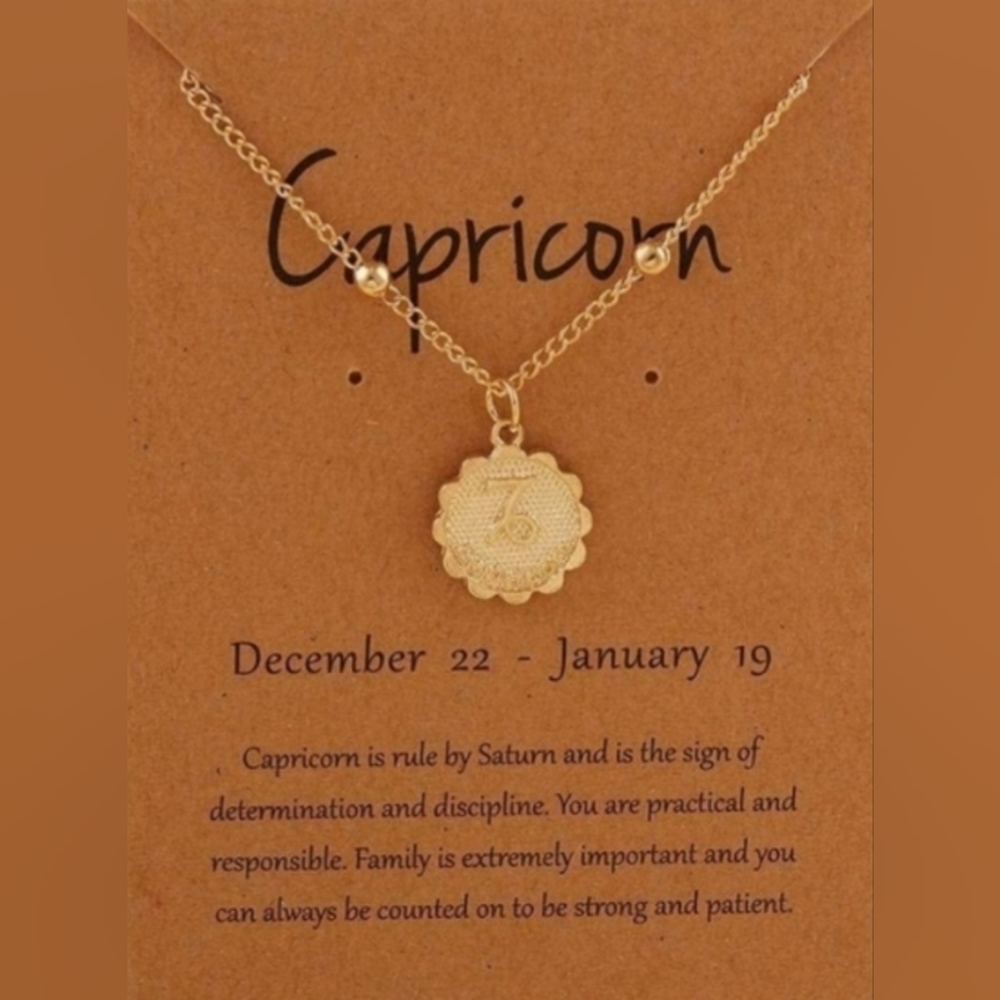 Capricorn Constellation Coin Necklace